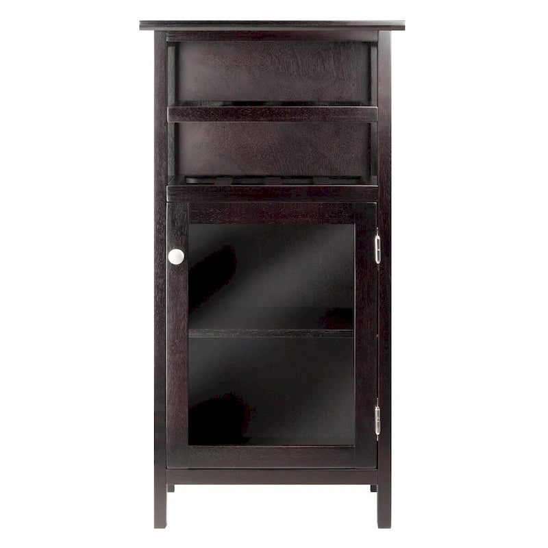 Meuble à vin, Espresso - 19.13 x 12.72 x 37.48 pouces