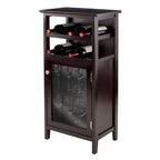 Meuble à vin, Espresso - 19.13 x 12.72 x 37.48 pouces