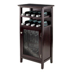 Meuble à vin, Espresso - 19.13 x 12.72 x 37.48 pouces