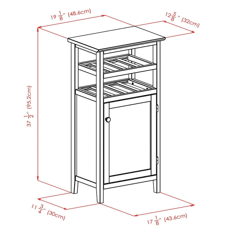 Meuble à vin, Espresso - 19.13 x 12.72 x 37.48 pouces