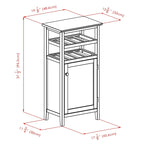 Meuble à vin, Espresso - 19.13 x 12.72 x 37.48 pouces