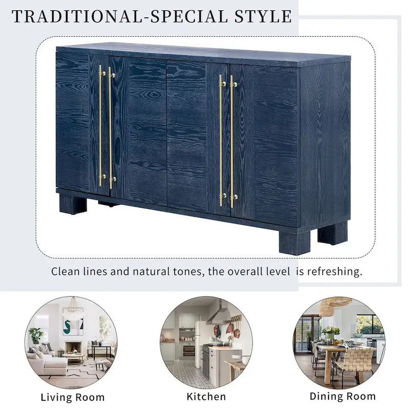 Buffet en bois de style traditionnel
