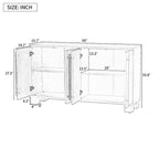 Buffet en bois de style traditionnel