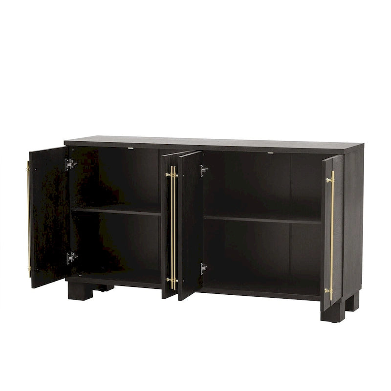 Buffet en bois de style traditionnel