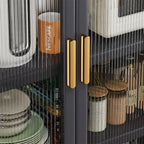 Étagère de cuisine ouverte, du sol au plafond, meuble de rangement pour micro-ondes