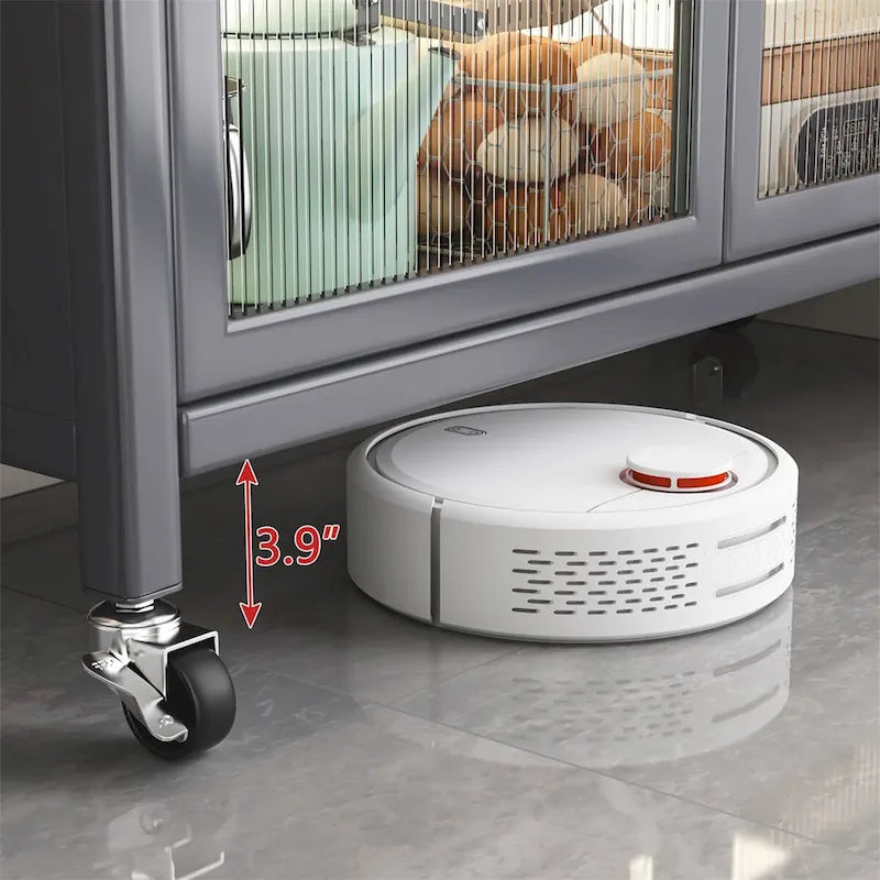 Étagère de cuisine ouverte, du sol au plafond, meuble de rangement pour micro-ondes