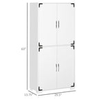 Armoire de cuisine avec 4 portes et étagères de rangement