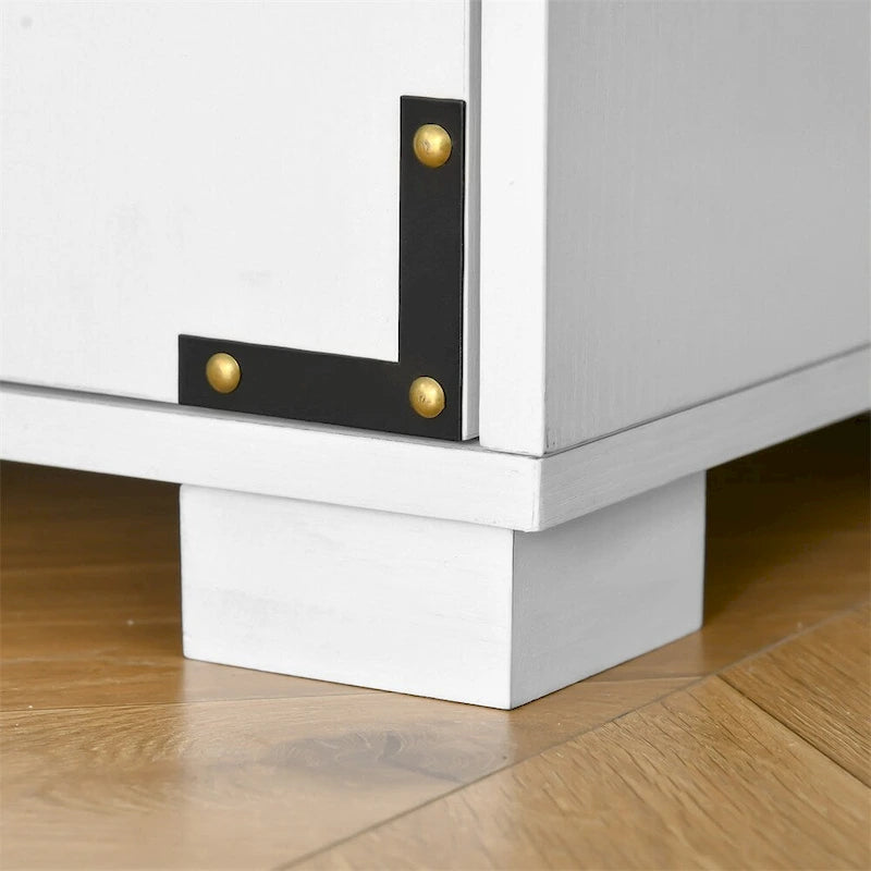 Armoire de cuisine avec 4 portes et étagères de rangement