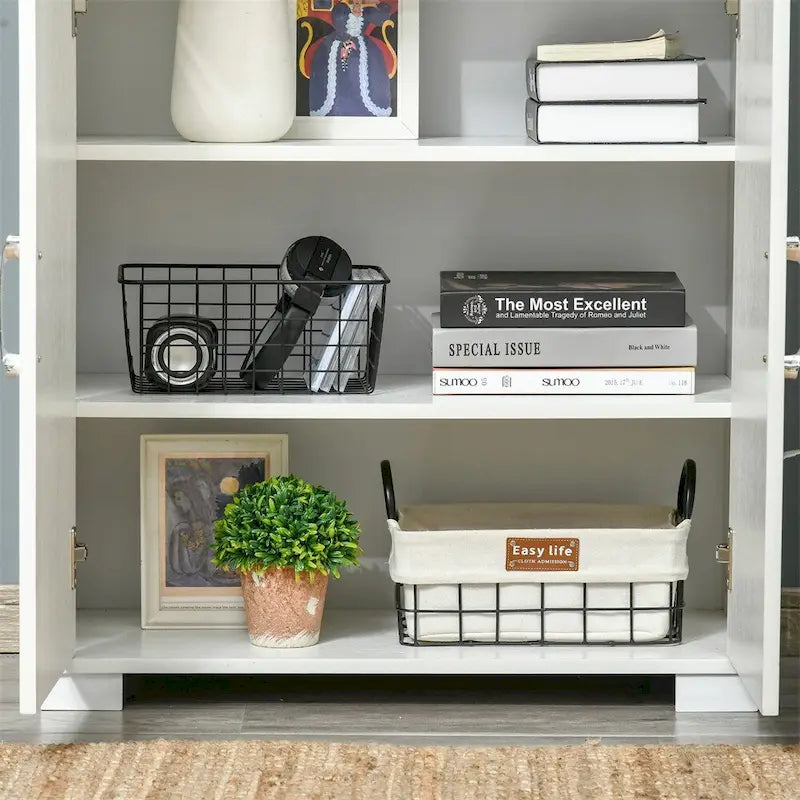 Armoire de cuisine avec 4 portes et étagères de rangement