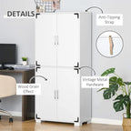 Armoire de cuisine avec 4 portes et étagères de rangement