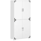 Armoire de cuisine avec 4 portes et étagères de rangement