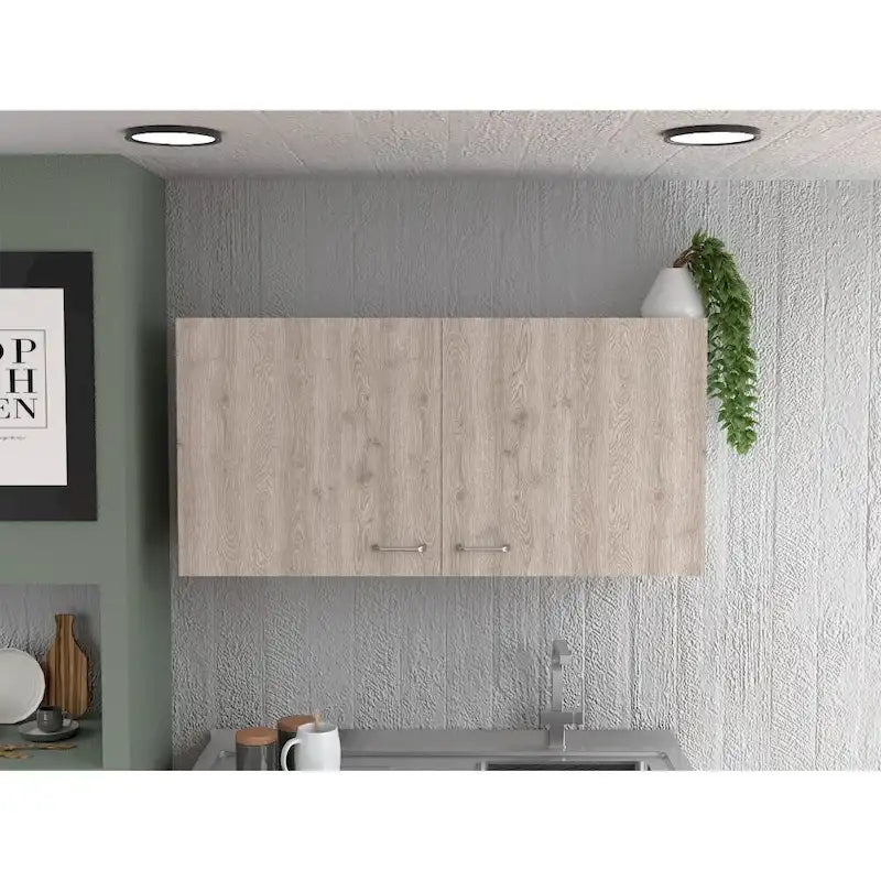 Napoles Wall Cabinet, Two Shelves, Double Door