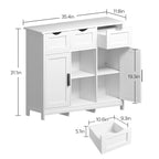 Buffet à 3 tiroirs de 35,4 de large