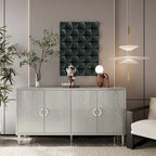 Armoire de rangement à 4 portes en MDF
