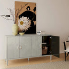 Armoire de rangement à 4 portes en MDF