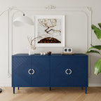 Armoire de rangement à 4 portes en MDF