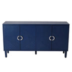 Armoire de rangement à 4 portes en MDF