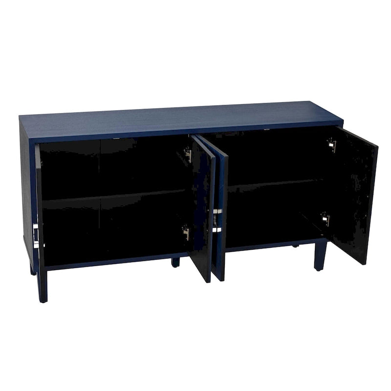 Armoire de rangement à 4 portes en MDF