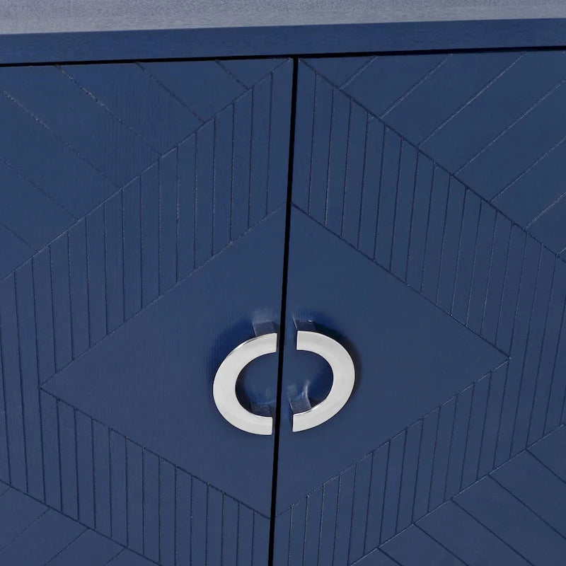 Armoire de rangement à 4 portes en MDF
