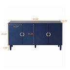 Armoire de rangement à 4 portes en MDF
