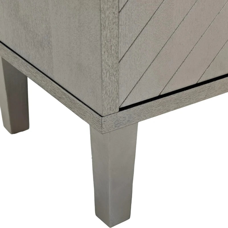 Armoire de rangement à 4 portes en MDF