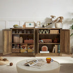 Meuble de rangement style grange avec portes coulissantes