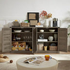 Meuble de rangement style grange avec portes coulissantes