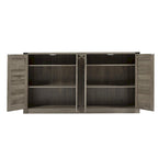 Meuble de rangement style grange avec portes coulissantes