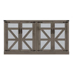 Meuble de rangement style grange avec portes coulissantes