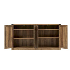 Meuble de rangement style grange avec portes coulissantes