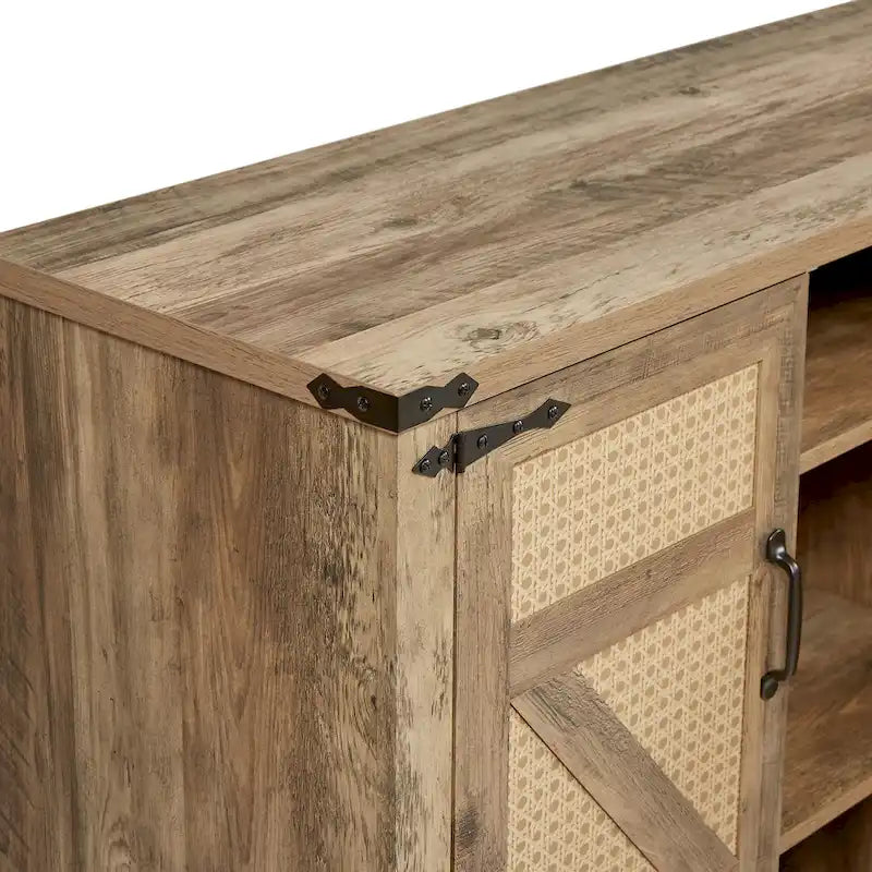 Meuble de rangement style grange avec portes coulissantes