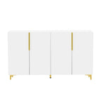 Buffet de rangement de 55" avec étagères réglables, finition brillante