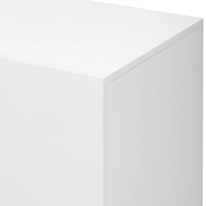 Buffet de rangement de 55" avec étagères réglables, finition brillante