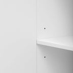 Buffet de rangement de 55" avec étagères réglables, finition brillante