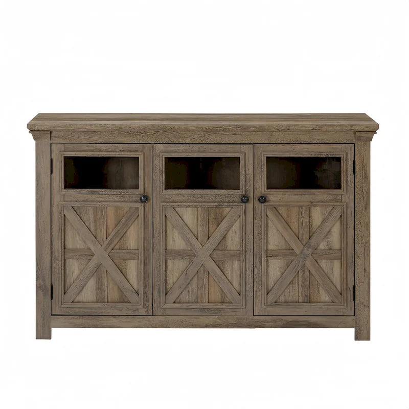 Buffet-bahut à 3 portes grand meuble de rangement