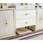 Buffet Moderne Marsille avec Miroir pour Salle à Manger
