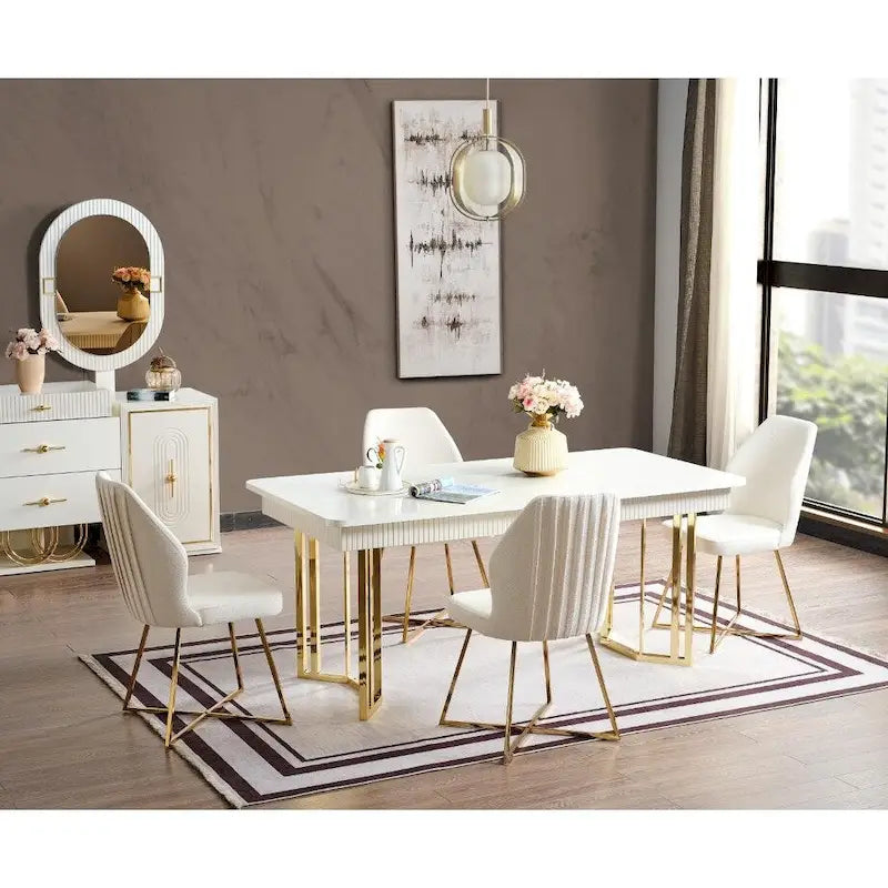 Buffet Moderne Marsille avec Miroir pour Salle à Manger