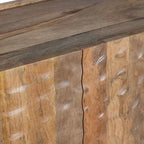 Bahut/Buffet quatre portes en bois de manguier texturé pour salon