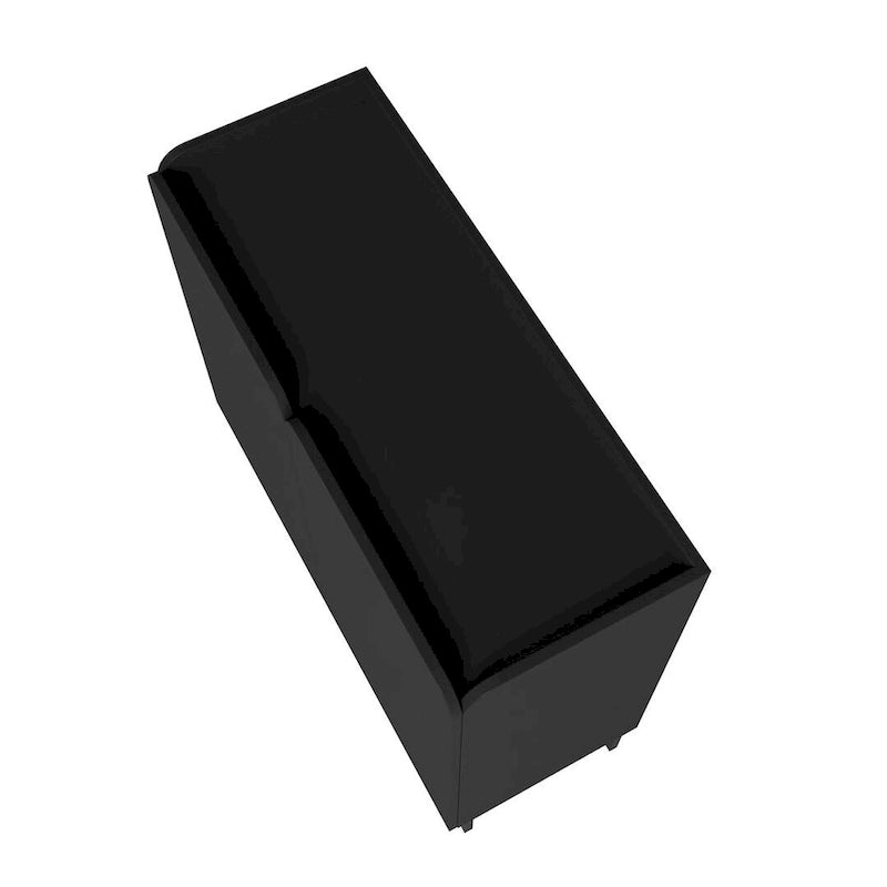 Meuble d'appoint moderne du milieu du siècle blanc/noir avec portes à fermeture douce, ensemble de 2