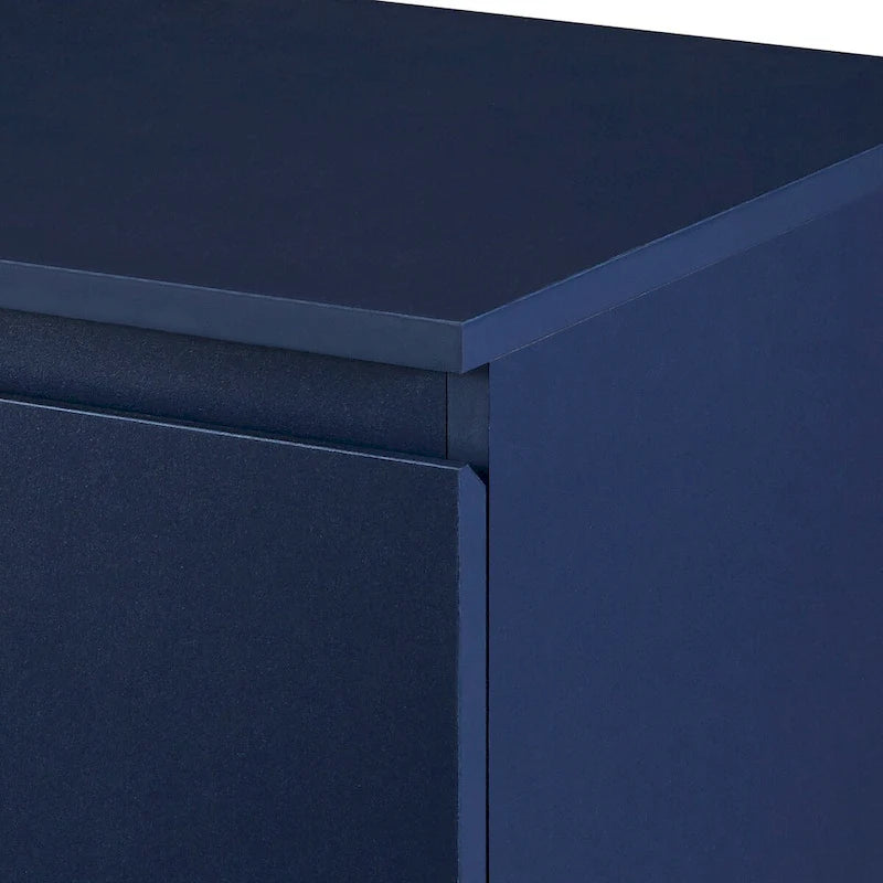 Buffet deux portes minimaliste et luxueux avec pieds en métal doré pour salon, salle à manger