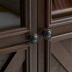 Buffet en bois avec 2 portes et poignée en métal