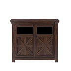 Buffet en bois avec 2 portes et poignée en métal
