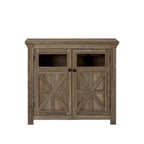 Buffet en bois avec 2 portes et poignée en métal