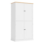 Grand garde-manger de cuisine autoportant de 102,1 x 50,8 x 181,1 cm avec 2 tiroirs et 2 étagères de porte réglables à 8 niveaux