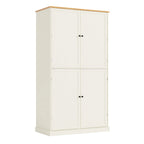 Grand garde-manger de cuisine autoportant de 102,1 x 50,8 x 181,1 cm avec 2 tiroirs et 2 étagères de porte réglables à 8 niveaux