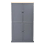 Grand garde-manger de cuisine autoportant de 102,1 x 50,8 x 181,1 cm avec 2 tiroirs et 2 étagères de porte réglables à 8 niveaux