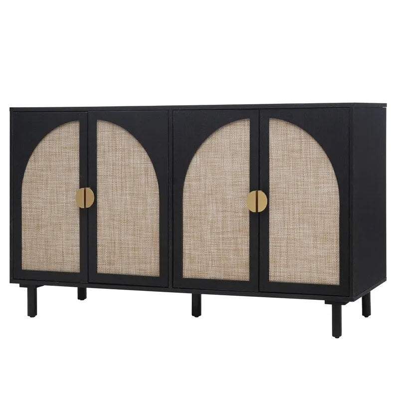 Armoire 4 portes, convient pour chambre, salon, bureau
