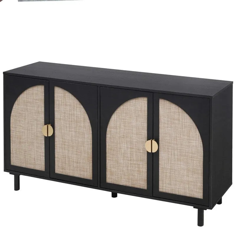 Armoire 4 portes, convient pour chambre, salon, bureau