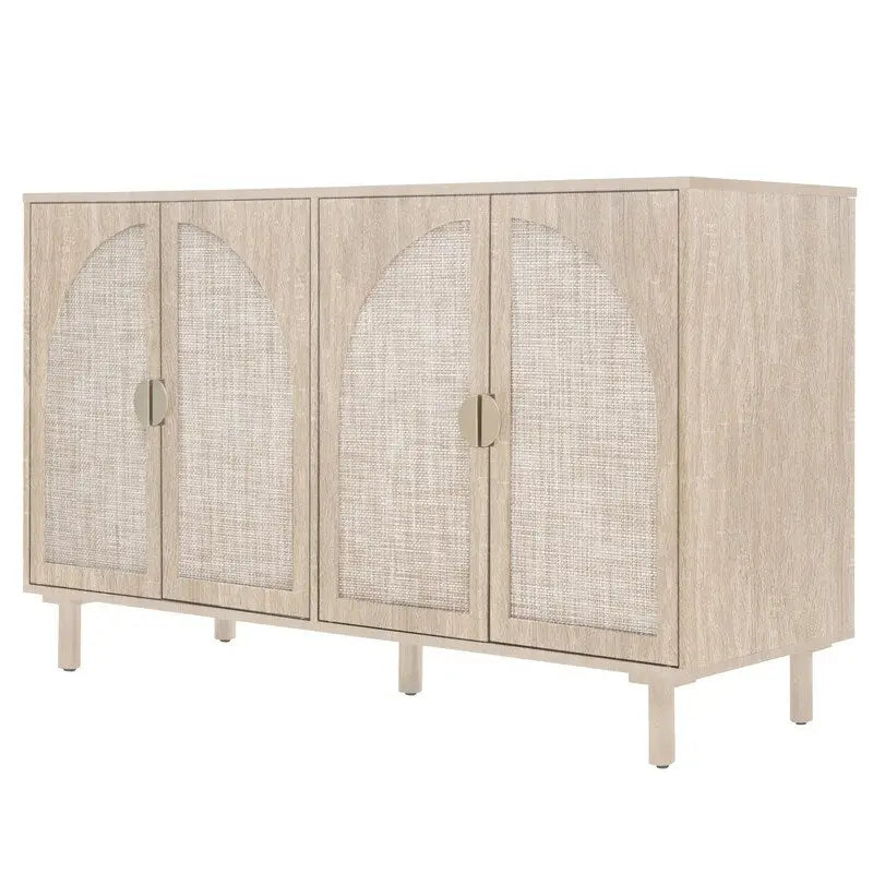 Armoire 4 portes, convient pour chambre, salon, bureau
