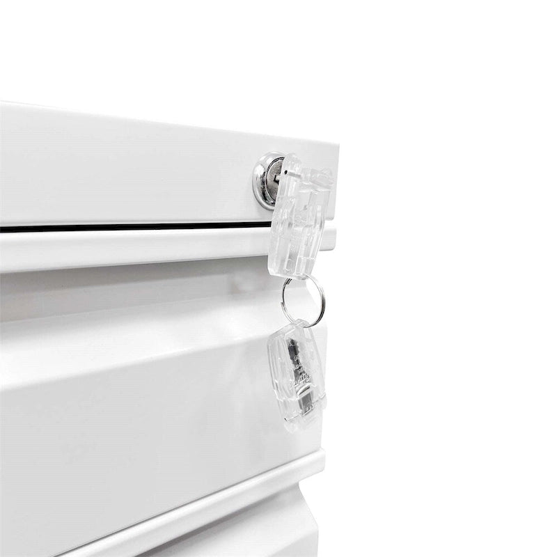 Classeur mobile avec serrure, armoires de classement en métal pour l'organisation de bureau